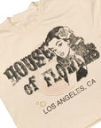 WHISKEY CREAM T-SHIRT(DISTRESSED)