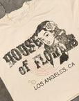 WHISKEY CREAM T-SHIRT(DISTRESSED)