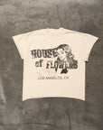 WHISKEY CREAM T-SHIRT(DISTRESSED)
